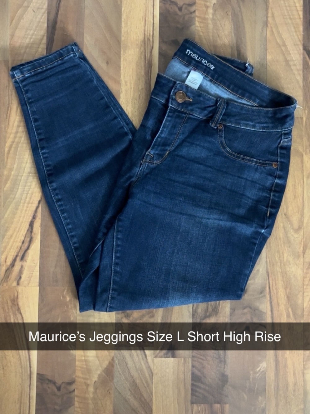 Maurices Dark Wash High-Rise Jeggings